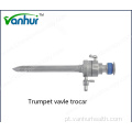 Válvula trombeta reutilizável para laparoscopia cirúrgica Trocar
